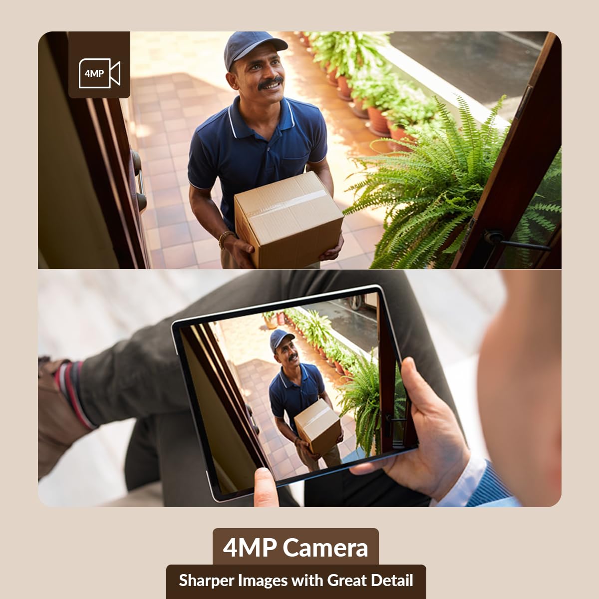 CP Plus CP-Z43Q 4MP Indoor Wi-Fi PT Camera for Home and Office Security - Image 3