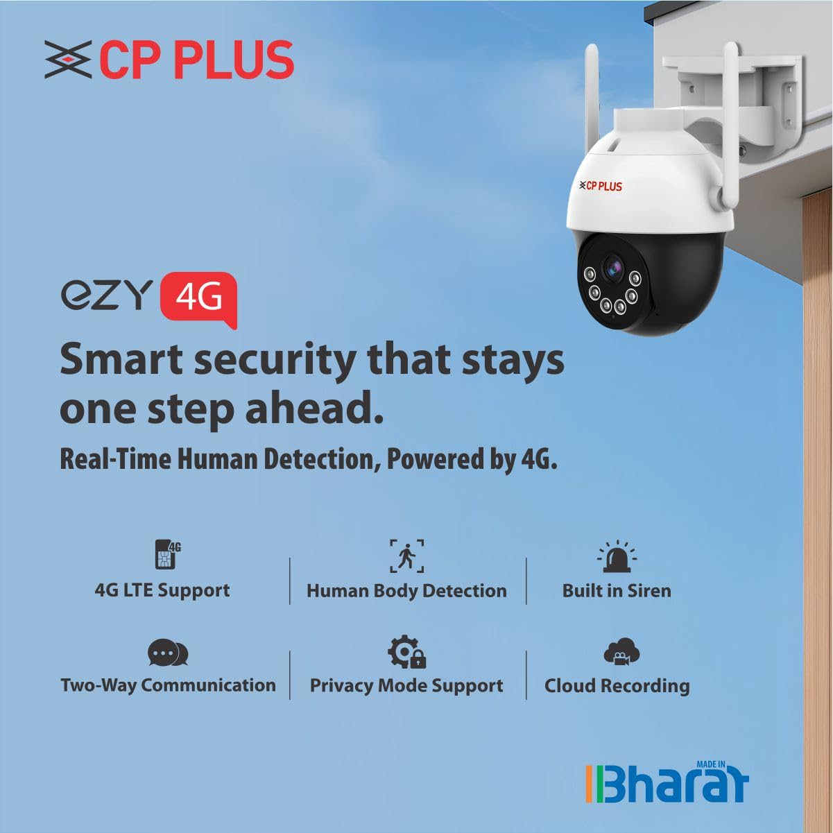 CP PLUS EZ-S35T 3MP 4G PT Camera | SIM Based Outdoor Security Camera - Image 2